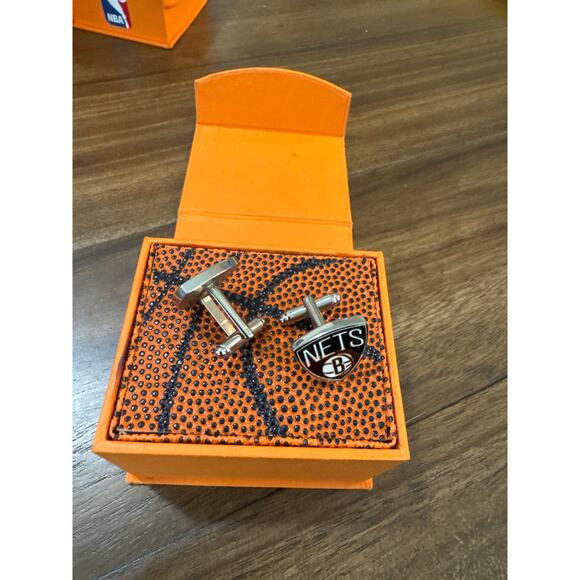 NBA Brooklyn Nets Cuff Links - Picture 3 of 4